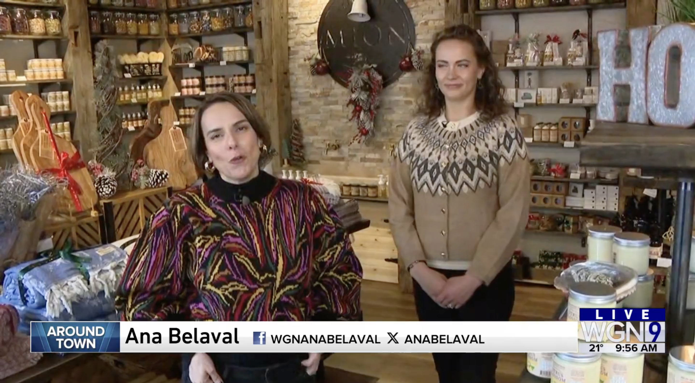 Ana Belaval and WGN’s Around Town Visit La Grange