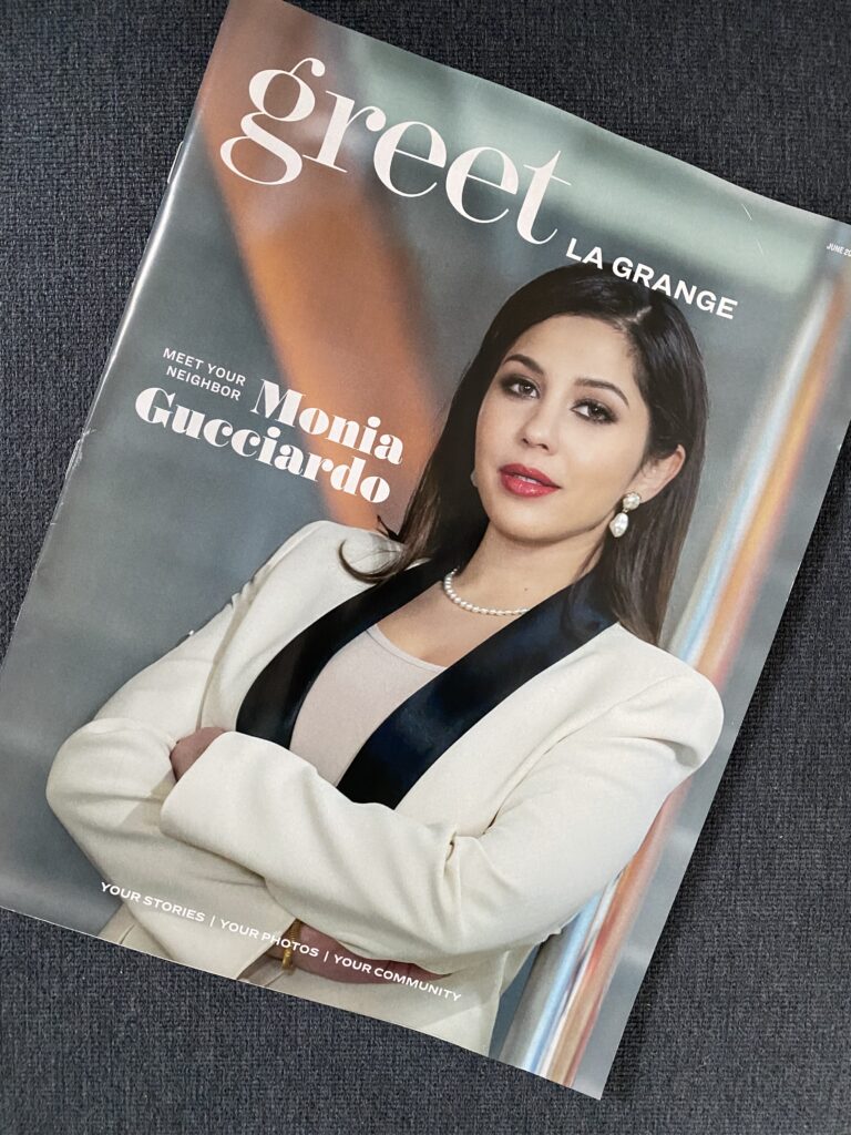 Photo of the June Issue of Greet La Grange (featuring Monia Gucciardo of Grace and Grammar)