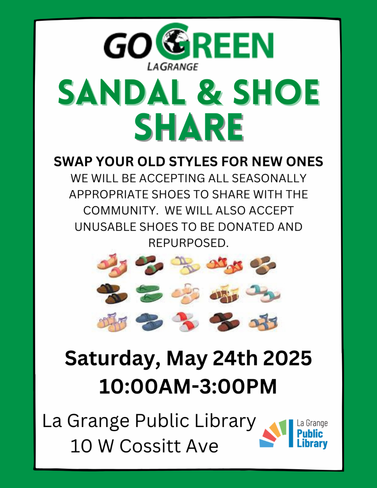 Step Into Sustainability: Sandal & Shoe Share Event on May 24th