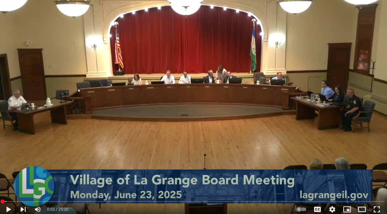 Village of La Grange Board Meeting Summary – June 23, 2025