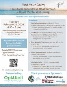 Flier for OptWell's event