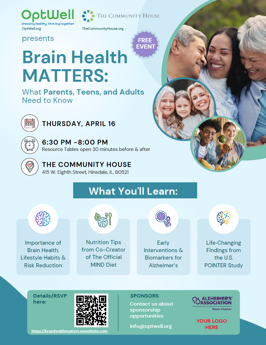 Brain Health Matters: A Community Conversation for Parents, Teens, and Adults