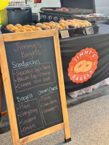 Jimmys Bagels stand